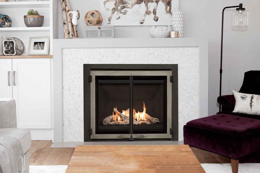 fireplace wood gas