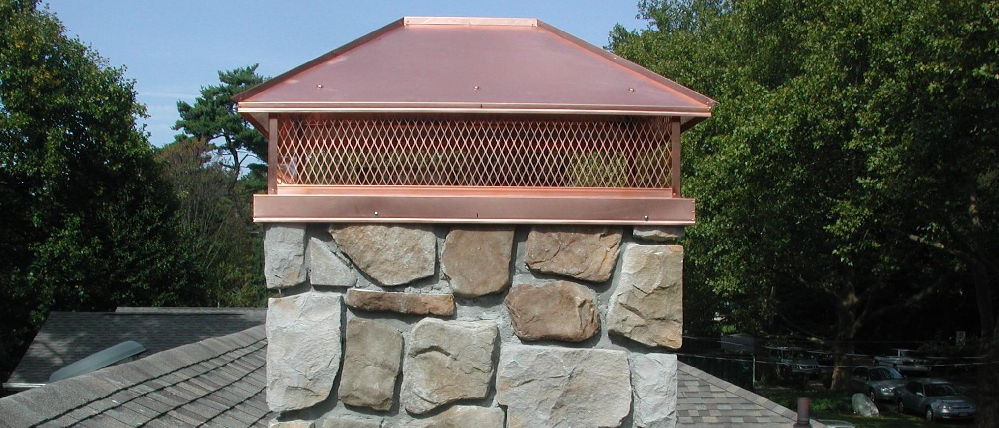 chimney cap cover chase installation