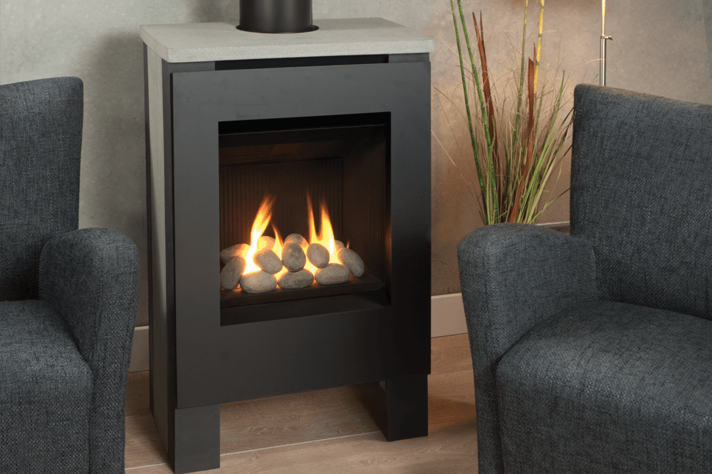 Valor Lift Freestanding Gas Stove Fireplace