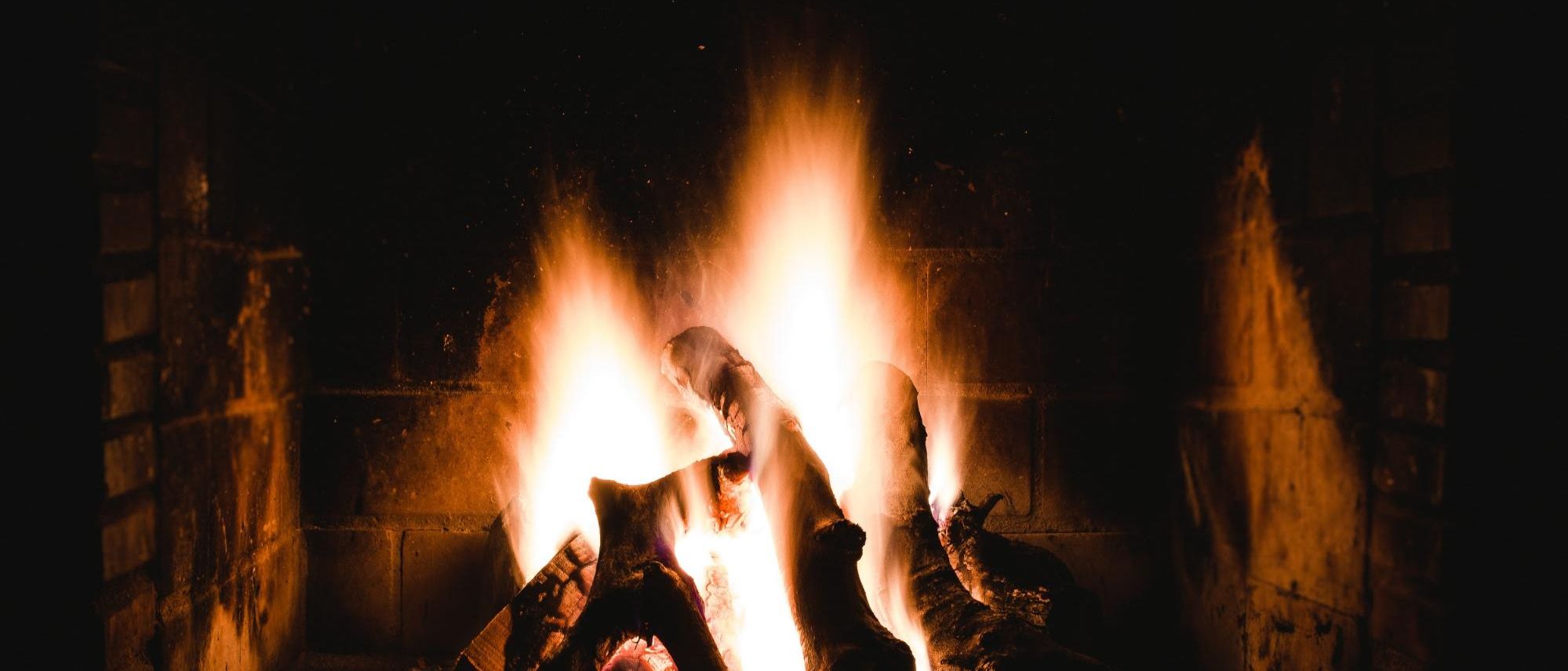 fire in fire place