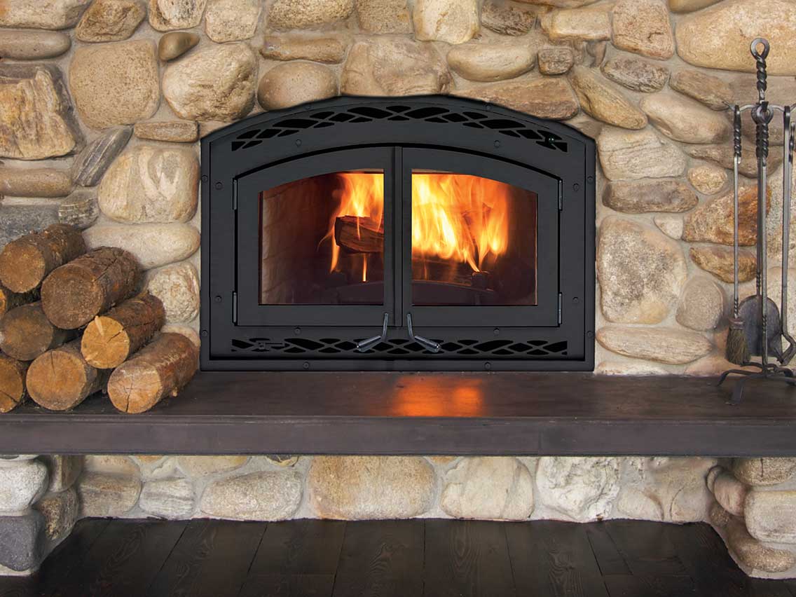 Astria Montecito wood fireplace