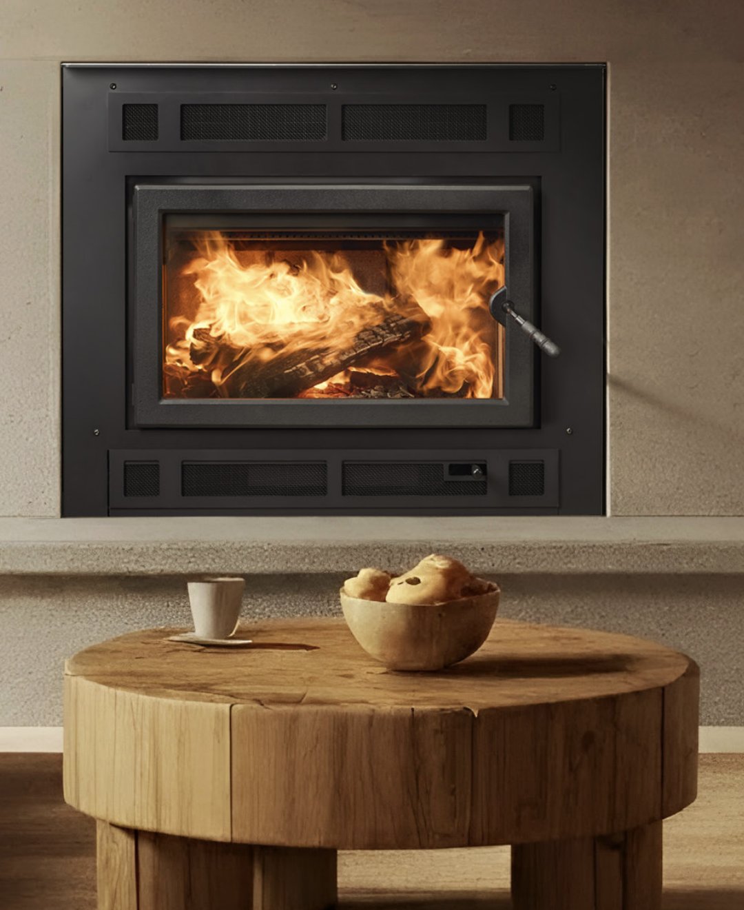 Majestic Wood Burning Fireplace